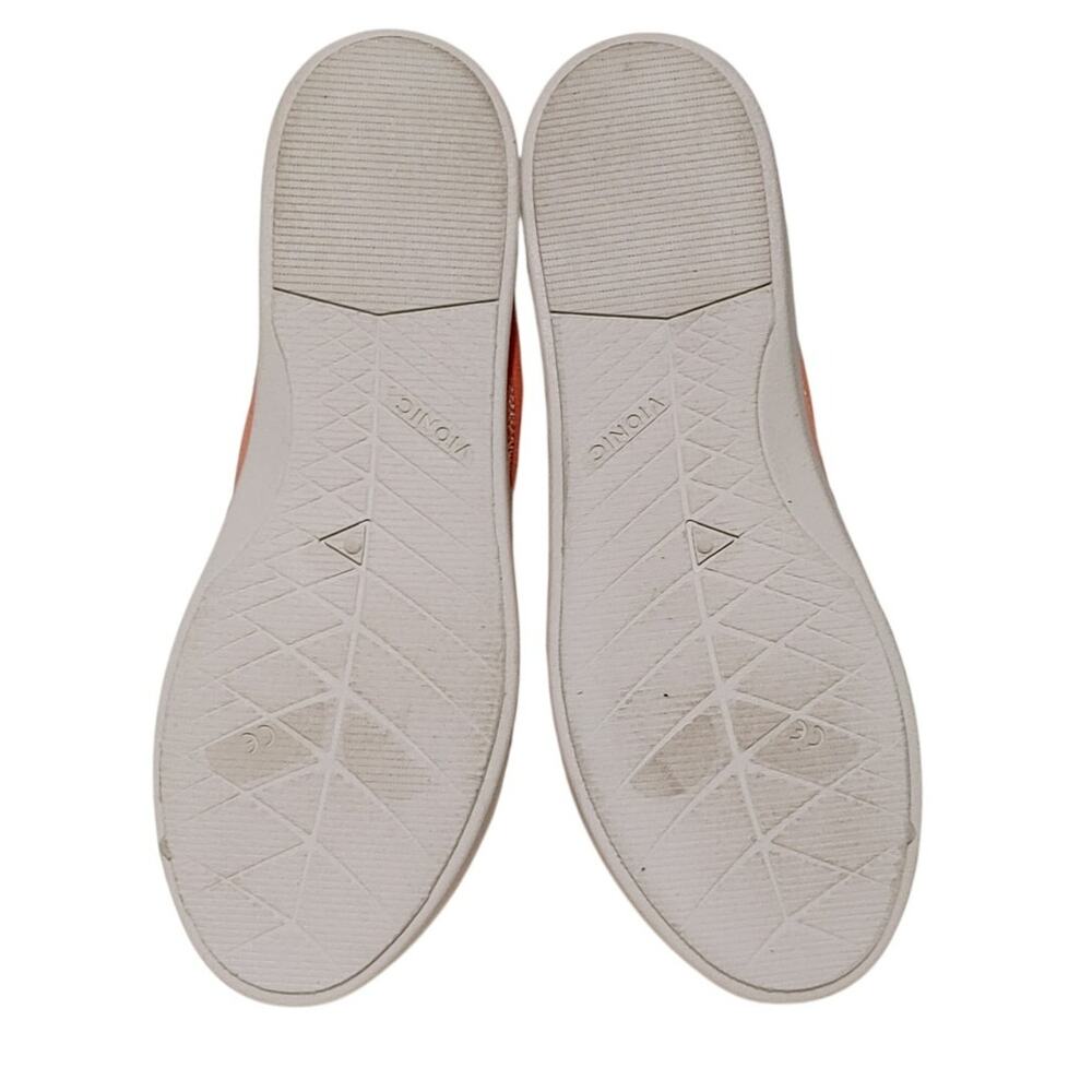 Vionic Beach Marshall Womens Slip On Sneakers Orange Canvas Comfort Size 7 - Picture 5 of 7